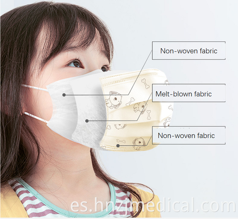 kids children surgical mask earloop design